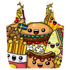 Cute Food Wallpaper Picture Full Print Recycle Bags (l)  by Nexatart