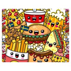 Cute Food Wallpaper Picture Double Sided Flano Blanket (medium)  by Nexatart