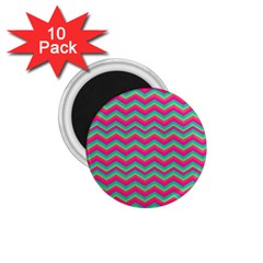 Retro Pattern Zig Zag 1 75  Magnets (10 Pack)  by Nexatart