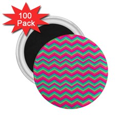 Retro Pattern Zig Zag 2 25  Magnets (100 Pack)  by Nexatart