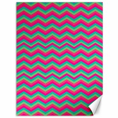 Retro Pattern Zig Zag Canvas 36  X 48   by Nexatart