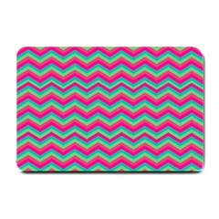 Retro Pattern Zig Zag Small Doormat  by Nexatart