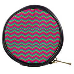 Retro Pattern Zig Zag Mini Makeup Bags by Nexatart