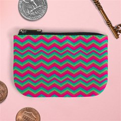 Retro Pattern Zig Zag Mini Coin Purses by Nexatart