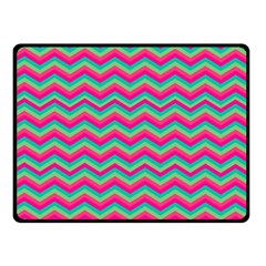 Retro Pattern Zig Zag Double Sided Fleece Blanket (small)  by Nexatart