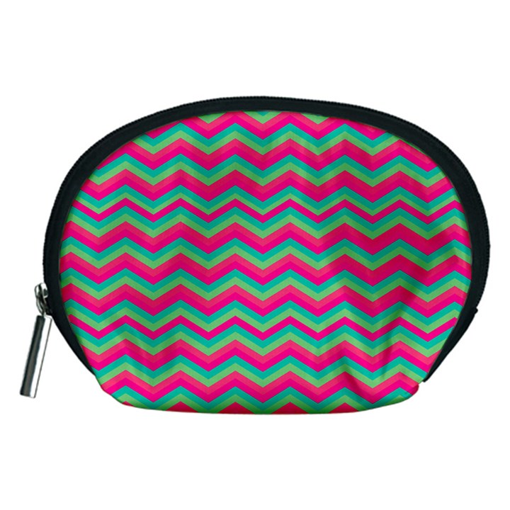 Retro Pattern Zig Zag Accessory Pouches (Medium) 