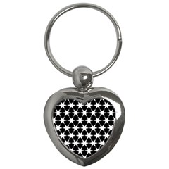 Star Egypt Pattern Key Chains (heart)  by Nexatart