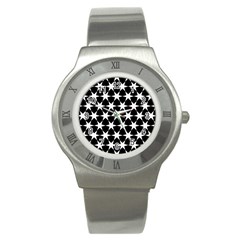 Star Egypt Pattern Stainless Steel Watch by Nexatart