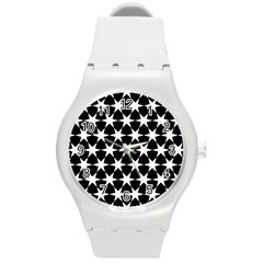 Star Egypt Pattern Round Plastic Sport Watch (m) by Nexatart