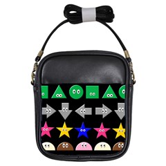 Cute Symbol Girls Sling Bags by Nexatart