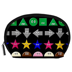 Cute Symbol Accessory Pouches (large)  by Nexatart