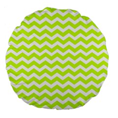 Chevron Background Patterns Large 18  Premium Flano Round Cushions by Nexatart