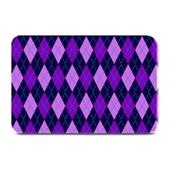 Static Argyle Pattern Blue Purple Plate Mats by Nexatart