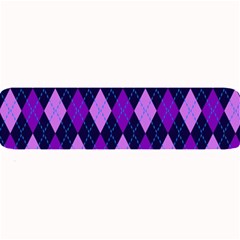 Static Argyle Pattern Blue Purple Large Bar Mats by Nexatart