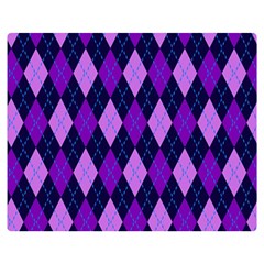 Static Argyle Pattern Blue Purple Double Sided Flano Blanket (medium)  by Nexatart