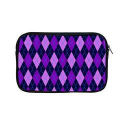 Static Argyle Pattern Blue Purple Apple Macbook Pro 13  Zipper Case by Nexatart