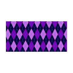 Static Argyle Pattern Blue Purple Yoga Headband by Nexatart