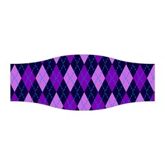 Static Argyle Pattern Blue Purple Stretchable Headband by Nexatart