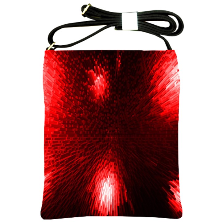 Box Lights Red Plaid Shoulder Sling Bags