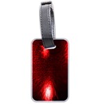 Box Lights Red Plaid Luggage Tags (Two Sides) Front