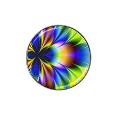 Bright Flower Fractal Star Floral Rainbow Hat Clip Ball Marker by Mariart