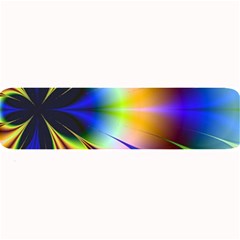 Bright Flower Fractal Star Floral Rainbow Large Bar Mats by Mariart