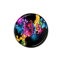 Abstract Patterns Lines Colors Flowers Floral Butterfly Hat Clip Ball Marker by Mariart