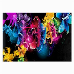 Abstract Patterns Lines Colors Flowers Floral Butterfly Large Glasses Cloth (2-side) by Mariart