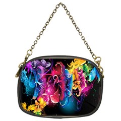 Abstract Patterns Lines Colors Flowers Floral Butterfly Chain Purses (Two Sides) 