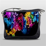 Abstract Patterns Lines Colors Flowers Floral Butterfly Messenger Bags Front