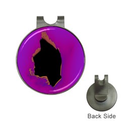 Buffalo Fractal Black Purple Space Hat Clips With Golf Markers by Mariart