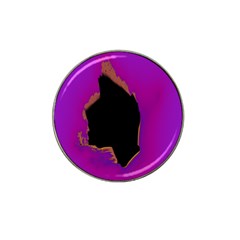 Buffalo Fractal Black Purple Space Hat Clip Ball Marker (4 Pack) by Mariart