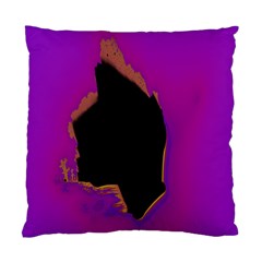 Buffalo Fractal Black Purple Space Standard Cushion Case (one Side) by Mariart