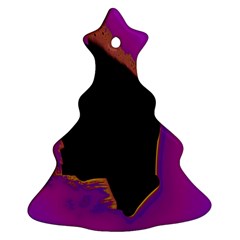 Buffalo Fractal Black Purple Space Ornament (christmas Tree)  by Mariart