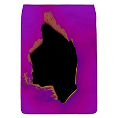 Buffalo Fractal Black Purple Space Flap Covers (l)  by Mariart