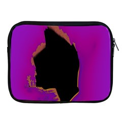 Buffalo Fractal Black Purple Space Apple Ipad 2/3/4 Zipper Cases by Mariart