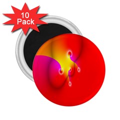 Complex Orange Red Pink Hole Yellow 2 25  Magnets (10 Pack)  by Mariart