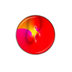 Complex Orange Red Pink Hole Yellow Hat Clip Ball Marker (10 Pack) by Mariart