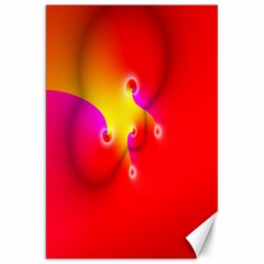 Complex Orange Red Pink Hole Yellow Canvas 20  X 30   by Mariart