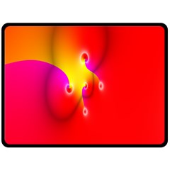 Complex Orange Red Pink Hole Yellow Fleece Blanket (large)  by Mariart