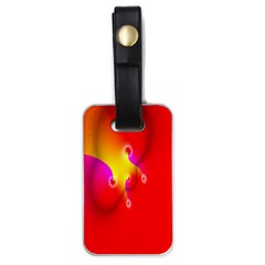 Complex Orange Red Pink Hole Yellow Luggage Tags (one Side)  by Mariart