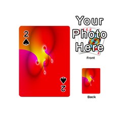 Complex Orange Red Pink Hole Yellow Playing Cards 54 (mini)  by Mariart