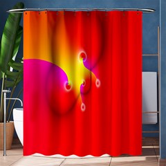 Complex Orange Red Pink Hole Yellow Shower Curtain 60  X 72  (medium)  by Mariart