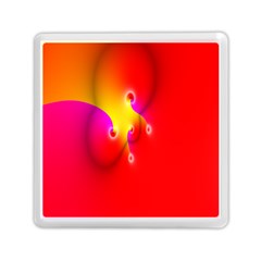 Complex Orange Red Pink Hole Yellow Memory Card Reader (square)  by Mariart