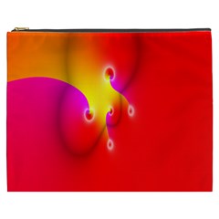 Complex Orange Red Pink Hole Yellow Cosmetic Bag (xxxl)  by Mariart