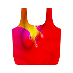 Complex Orange Red Pink Hole Yellow Full Print Recycle Bags (m)  by Mariart