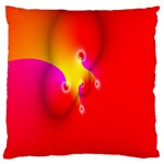 Complex Orange Red Pink Hole Yellow Large Flano Cushion Case (Two Sides) Front