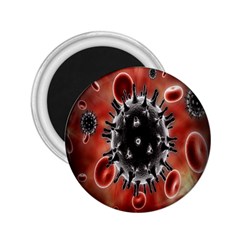 Cancel Cells Broken Bacteria Virus Bold 2 25  Magnets by Mariart