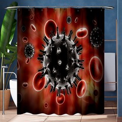 Cancel Cells Broken Bacteria Virus Bold Shower Curtain 60  X 72  (medium)  by Mariart