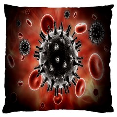 Cancel Cells Broken Bacteria Virus Bold Large Cushion Case (two Sides) by Mariart